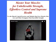 Tablet Screenshot of musclecontrolexercises.com